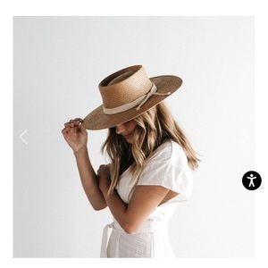 GIGI PIP BRE STRAW PORK PIE - NATURAL